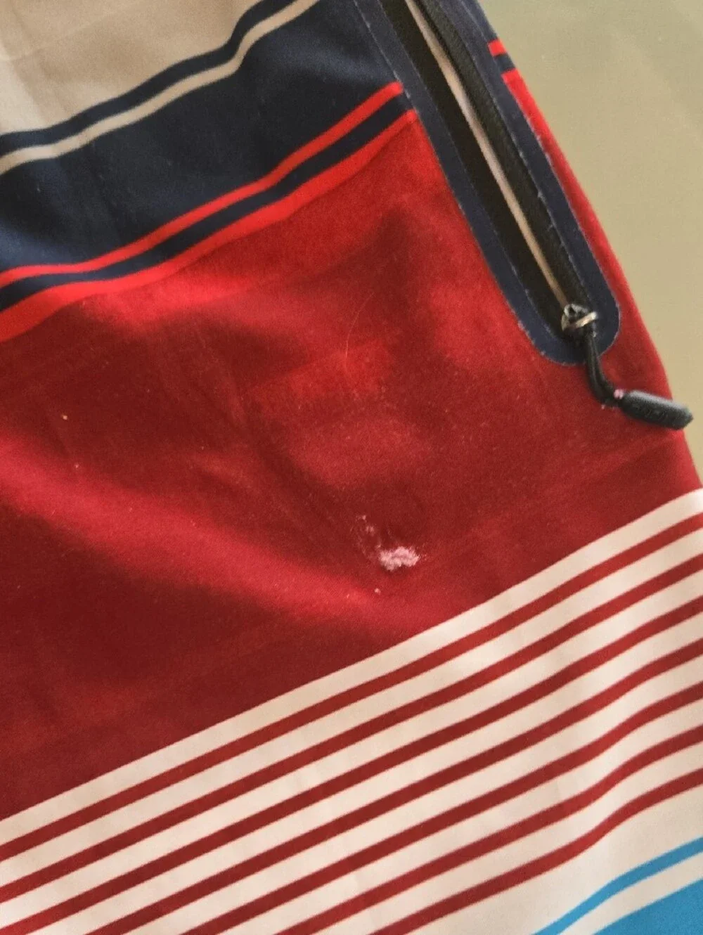 O'Neill Red, Blue & White Striped Men's Board Shorts